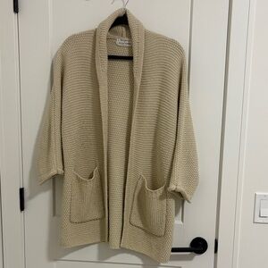 Cozy Beige Knit Cardigan
